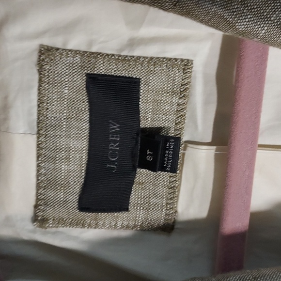 J CREW Womens LINEN BLAZER  NWT sz On Tag T8 - Picture 7 of 12